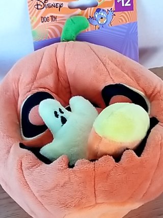 Item #342 — New Disney Halloween Pumpkin Dog Toy 10 by 7 inch photo 2 of 2