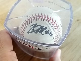 Item #47 — Signed Baseball in Display Case photo 5 of 6