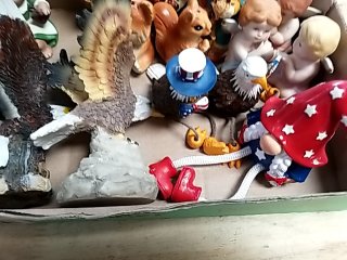 Item #238 — Box of Holiday Figurines Good cond photo 3 of 5