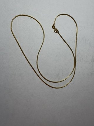 Item #150 — Marked 14kt gold necklace, 16 inch, weighs 2 grams