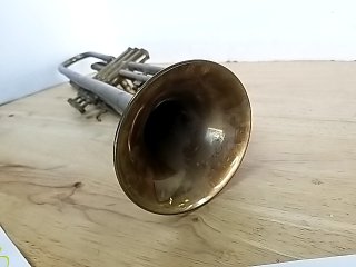 Item #267 — Vintage Brass Trumpet photo 3 of 6