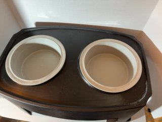 Item #107 — Adjustable dog feeding stand photo 2 of 6
