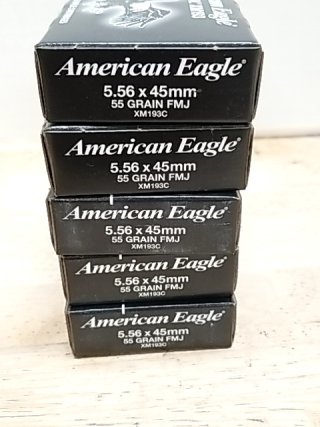 Item #39 — American Eagle 5.56 x 45mm, 80 rounds, cant ship photo 2 of 2