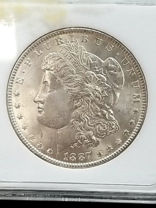 Item #117 — 1887 Morgan silver dollar photo 2 of 3