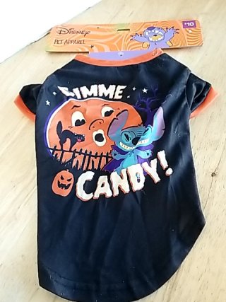 Item #79 — New Disney Stitch Halloween Dog Shirt S