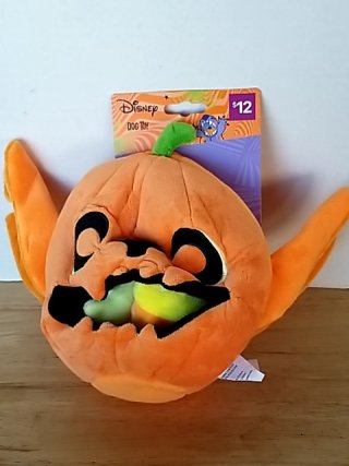 Item #342 — New Disney Halloween Pumpkin Dog Toy 10 by 7 inch