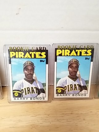 Item #164 — 6 Barry Bonds Rookie Cards, 1986-1987, topps, fleer, donruss photo 3 of 4