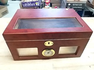 Item #243 — Wooden Humidor Box 12 in photo 1 of 5