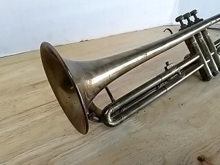 Item #267 — Vintage Brass Trumpet photo 2 of 6