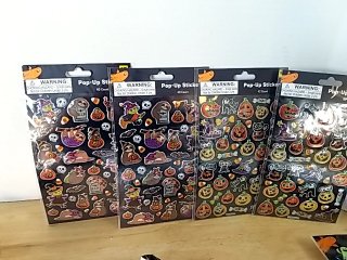 Item #210 — New Halloween Pop-Up Stickers 5-Pack photo 1 of 3
