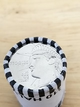 Item #31 — 1776-2026 $10 roll of half dollars photo 2 of 3