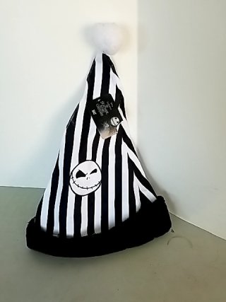 Item #287 — New Jack Skellington Striped Santa Hat photo 1 of 2