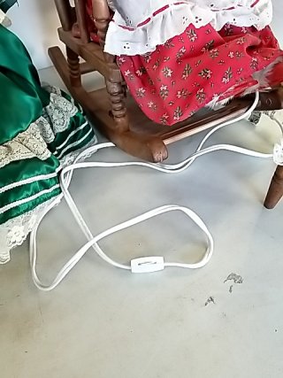Item #262 — VINTAGE Porcelain Dolls & Rocking Chairs photo 5 of 6
