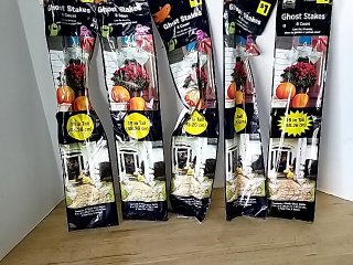 Item #250 — New Ghost Stakes Halloween Decoration Set