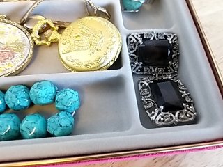 Item #21 — Vintage Jewelry Box with Assorted Pieces photo 6 of 10
