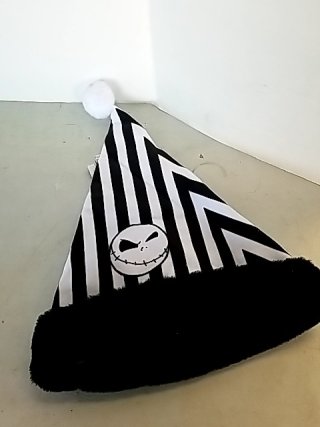 Item #287 — New Jack Skellington Striped Santa Hat photo 2 of 2