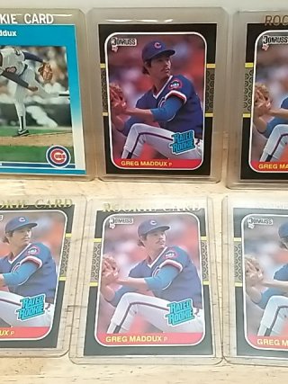 Item #118 — Greg Maddux Rookie Cards, 1987 Donruss and Fleer photo 4 of 6