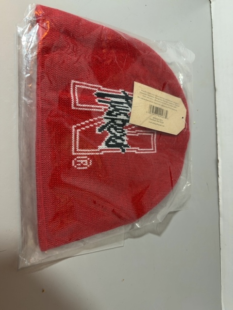 Item #206 — Red Husker Beanie in Plastic Sealed photo 1 of 4
