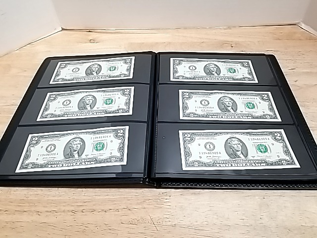 Item #50 — 60 Sequential $2 notes, please read description photo 1 of 9