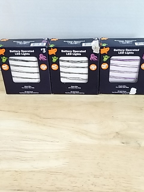 Item #64 — New Halloween LED Lights 3 Pack photo 1 of 4