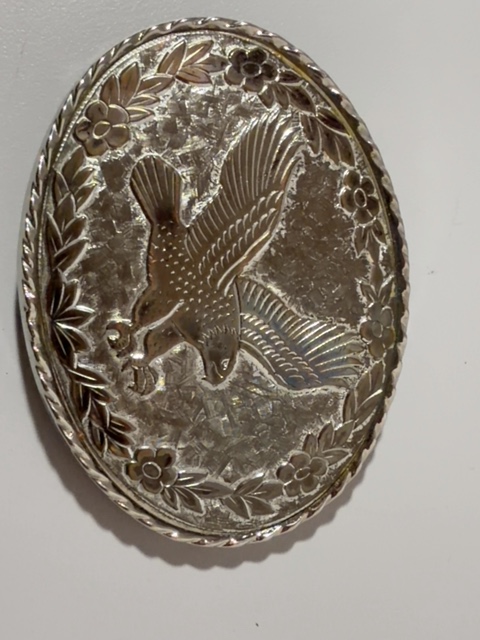 Item #212 — Silver Eagle Belt Buckle photo 1 of 2
