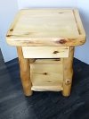Item #40 — LOG Nightstand, Excellent Condition, 27 by 22 by 22 inch photo 4 of 7