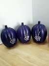Item #55 — New Skeleton Hand Painted Pumpkins Each 5 inch photo 2 of 4