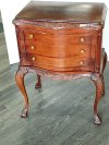 Item #103 — ANTIQUE Wood Side Table/drawers Approx 29 by 20 by 13 inch, good shape photo 1 of 8