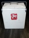 Item #20 — VINTAGE 7UP Metal Cooler, 21 by 18 by 12 inch photo 3 of 7