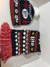 Item #306 — Miller Lite Holiday hat and scarf set, adult size photo 1 of 6