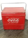 Item #52 — VINTAGE Coca-Cola Metal Cooler, 21 by 18 by 13 inch