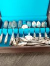 Item #42 — Vintage Flatware Set in Wooden Case photo 2 of 5