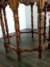 Item #7 — ORNATE Wood Side Table, 30 x 30 inch, beautiful, good shape photo 7 of 7