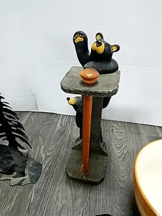 Item #350 — BEAR figurine collection with bowl photo 4 of 7