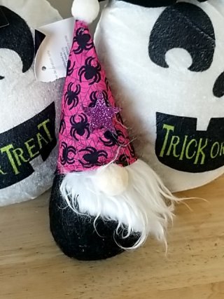 Item #151 — New Halloween Skull Door Stops with Gnome photo 3 of 4