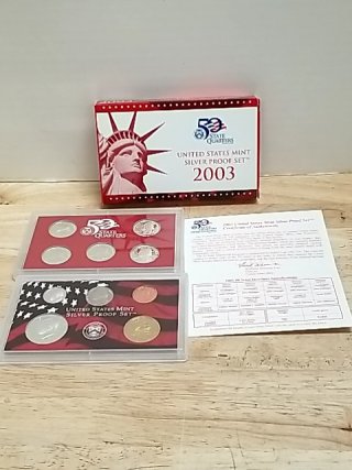 Item #1 — 2003 50 State Quarters Silver Proof Set photo 1 of 5