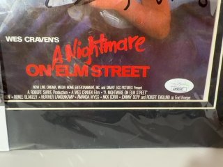 Item #199 — A Nightmare on Elm Street movie poster signed by actress, JSA certified photo 4 of 4