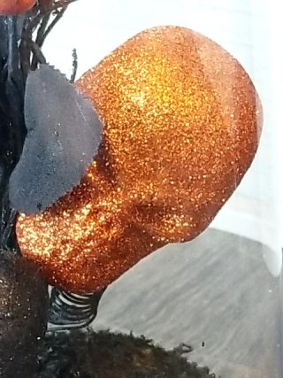 Item #161 — New Glitter Skull Dome Decor 14 inch tall photo 4 of 4