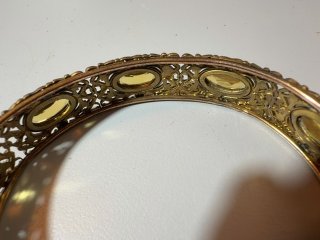 Item #194 — Antique Gold Filigree Bracelet photo 2 of 5
