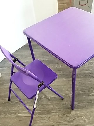 Item #72 — KIDS Table and Chair Set Table approx 24 by 24 by 24 photo 3 of 3