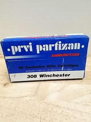 Item #5 — Prvi Partizan 308 Winchester Ammo 20 rounds, cant ship