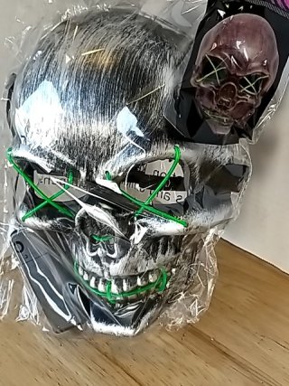 Item #164 — New Light Up Skull Halloween Mask photo 2 of 2