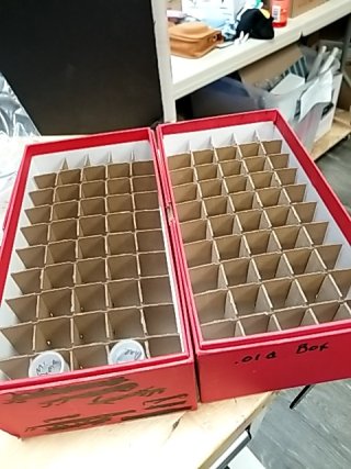 Item #185 — COIN holders, penny, nickel, dime, 50 cent photo 2 of 8