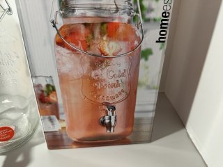 Item #293 — Glass Cold Drink Dispenser with Spigot, new photo 2 of 4