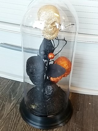 Item #161 — New Glitter Skull Dome Decor 14 inch tall photo 1 of 4