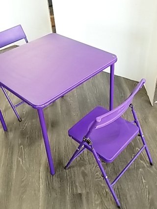 Item #72 — KIDS Table and Chair Set Table approx 24 by 24 by 24 photo 2 of 3