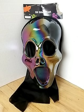 Item #285 — New Oil Slick Ghost Face Mask