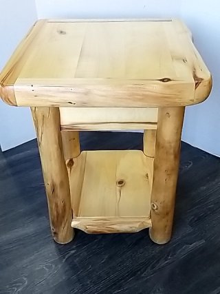 Item #40 — LOG Nightstand, Excellent Condition, 27 by 22 by 22 inch photo 3 of 7