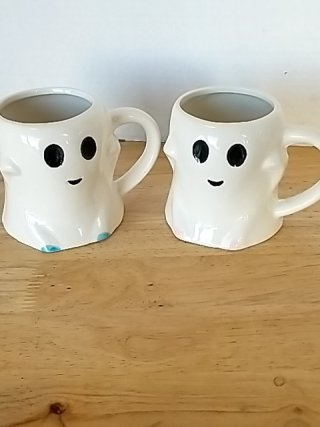 Item #184 — New Ghost Mugs Pair photo 1 of 2