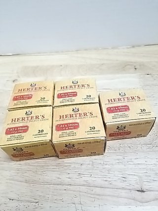 Item #3 — Herter's 7.62x39mm Ammo 100 Rounds, cant ship